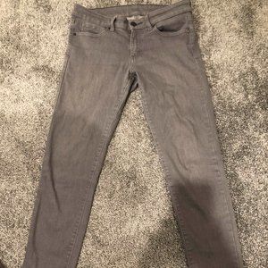 Grey Uniqlo Skinny Jeans Women's 26in